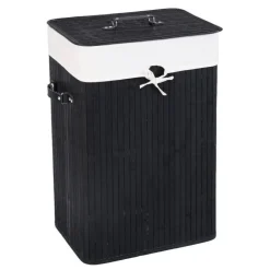 72L Wicker Laundry Hamper with Removable Cotton Bag and Lid and Large Clothes Storage Basket