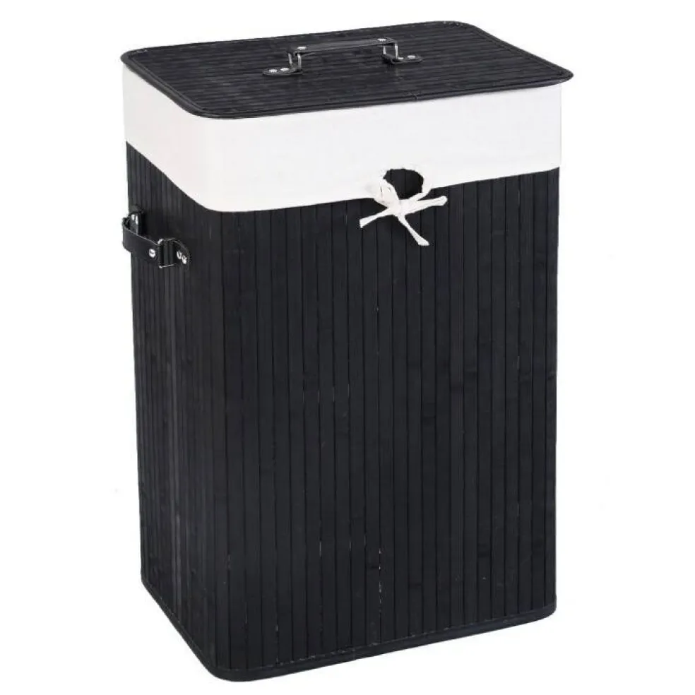 72L Wicker Laundry Hamper with Removable Cotton Bag and Lid and Large Clothes Storage Basket