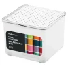 madesmart® Frosted Blue Small Lid Bin