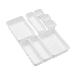 madesmart® White 8-Piece Interlocking Bin Pack