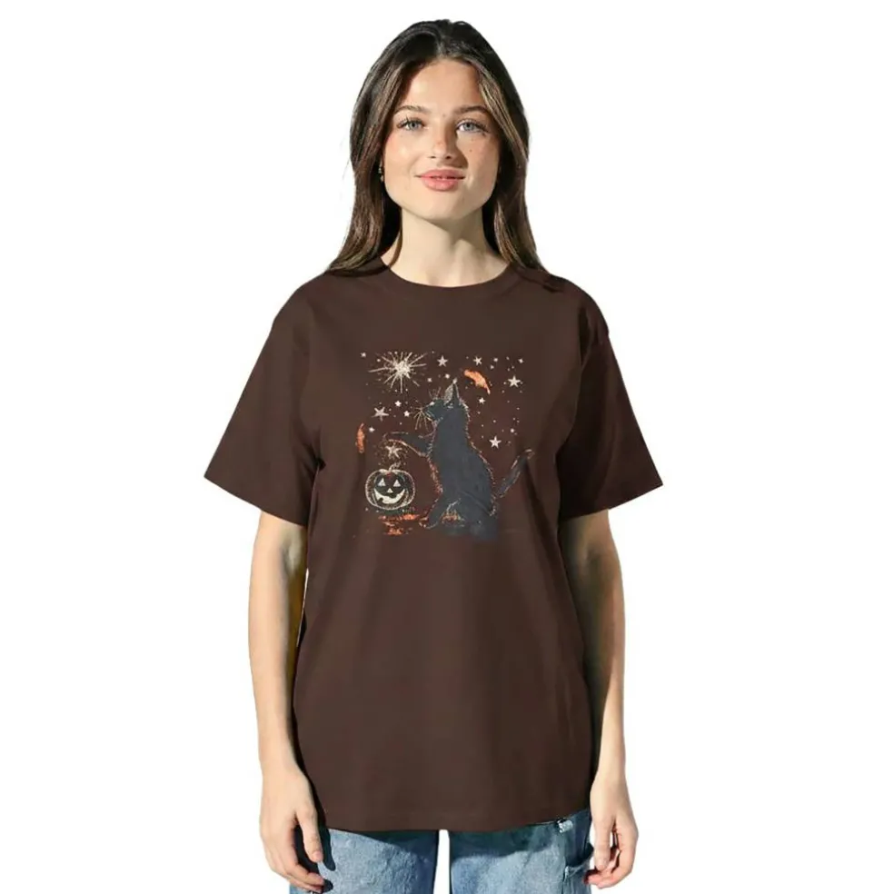 Magical Black Cat Adult T-Shirt