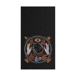 Magic Crystal Ball Halloween Embroidered Cotton Waffle Weave Kitchen Towel