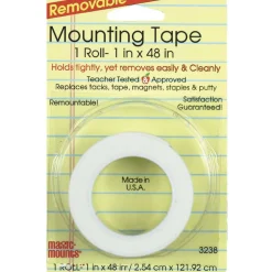 Magic Mounts® 1" x 48" Removable Mounting Tape Rolls, 6ct.