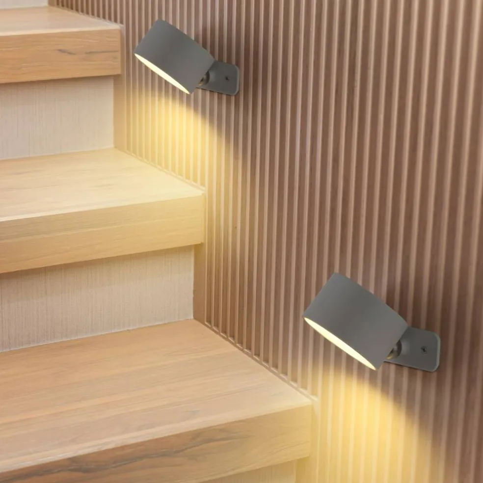 Magnetic LED Wall Sconce, 360° Rotating Rechargeable Reading Light with Remote & Touch Control
