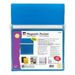 Magnetic Pocket, 9-1/2" Wide x 11-3/4" High, Blue, 1 Each