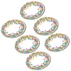 Magnetic Whiteboard Eraser, Oval Confetti, Pack of 6
