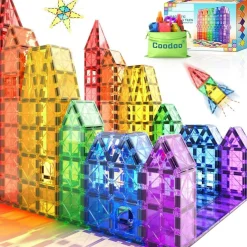 Magnet Toys for Toddler Magnetic Blocks Building Toys Preschool Learning Sensory Montessori Toys for 3+ Year Old Boys and Girls, Safe Creativity Toddler Kids Toys