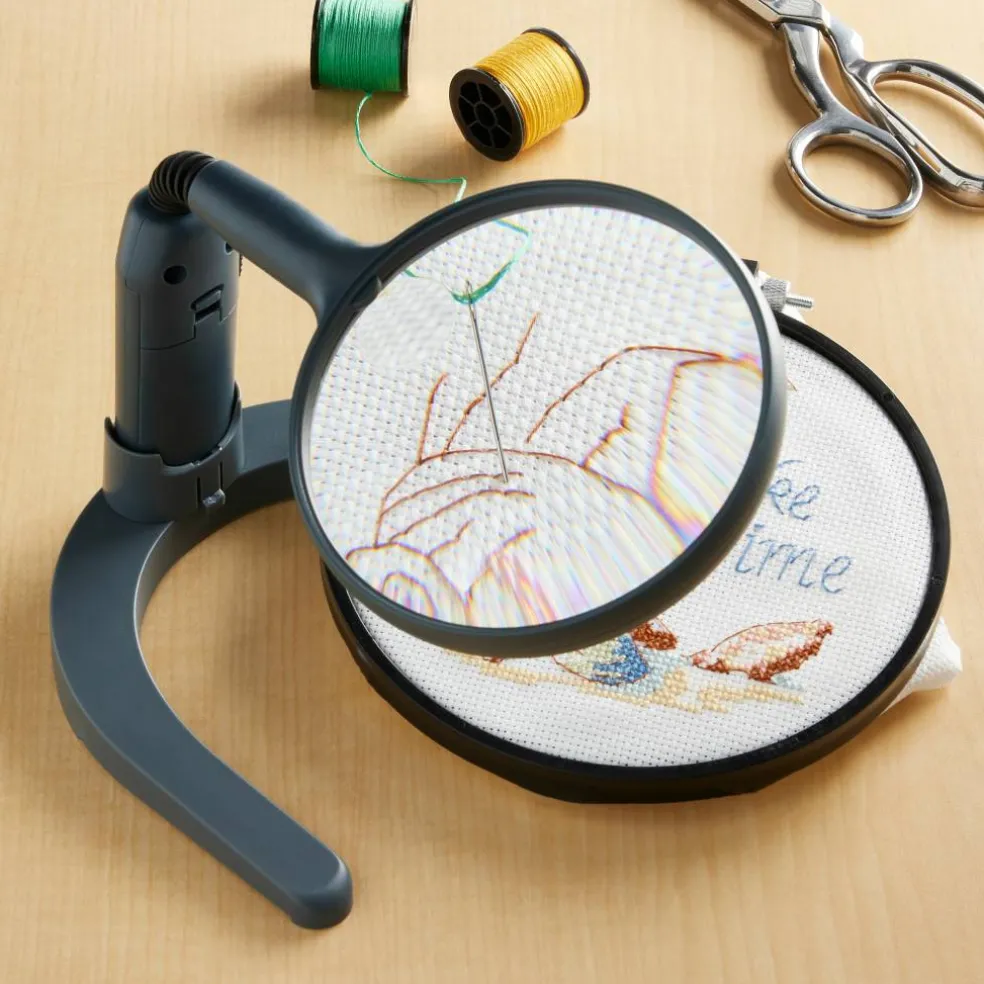Magnifier Stand with Lamp by Loops & Threads®