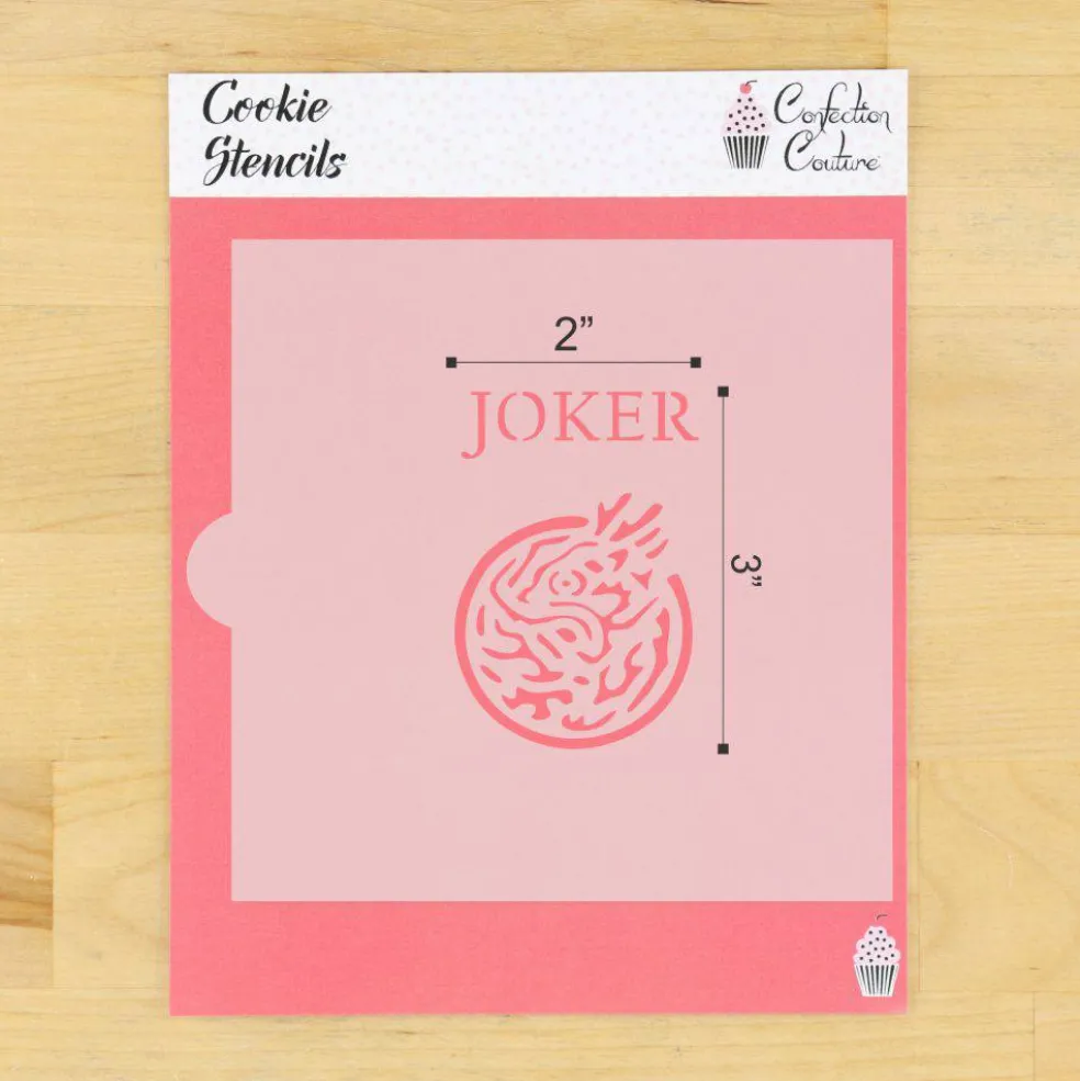 Mahjong Joker Tile Cookie Stencil | Party | Tournament | Confection Couture |
