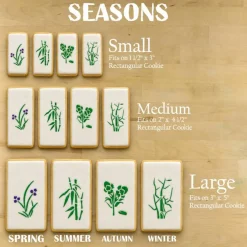 Mahjong Season Tiles Cookie Stencil Set | Mah Jongg Party | Tournament | Confection Couture |