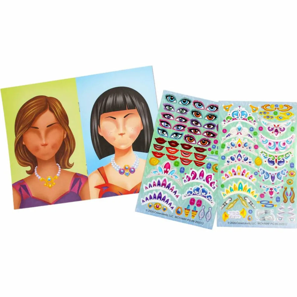 Make-A-Face Princess Glam Sticker Activity Fun Pack