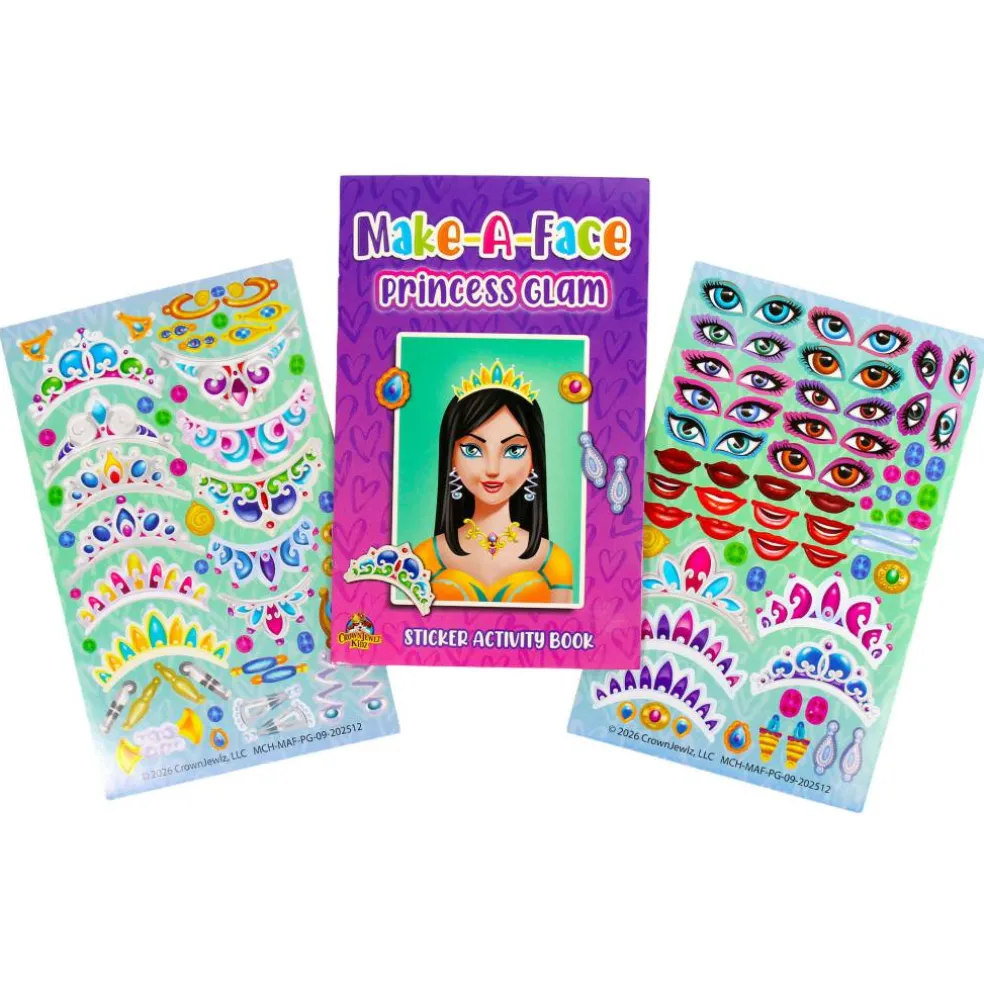 Make-A-Face Princess Glam Sticker Activity Fun Pack