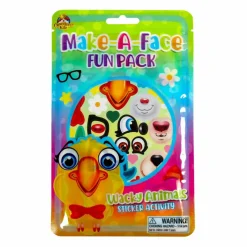 Make-A-Face Wacky Animals Sticker Activity Fun Pack
