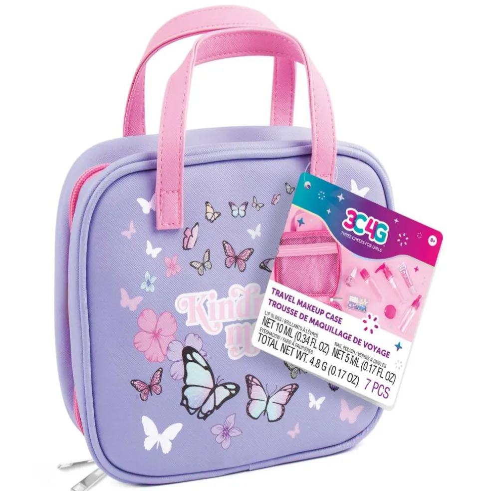 Make It Real™ 3C4G Butterfly Away Travel & Cosmetic Set