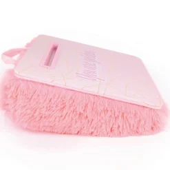 Make It Real™ 3C4G: Pink & Gold Deluxe Fur Lap Desk