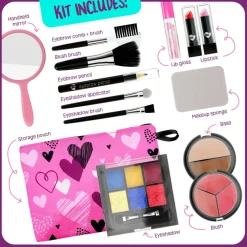 Makeup Set for Kids - Real Make Up Kit Safe for Little Girls Ages Years - Pretend Play Sets Toys for Toddler, Kid - Gifts Age 6, 7, 8 Year Old Girl, Toddlers - Birthday Toy Gift MKPSTD