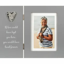 Malden International Designs If Love Could Have Kept You Here 4" x 6" Remembrance Hinged Frame with Mat