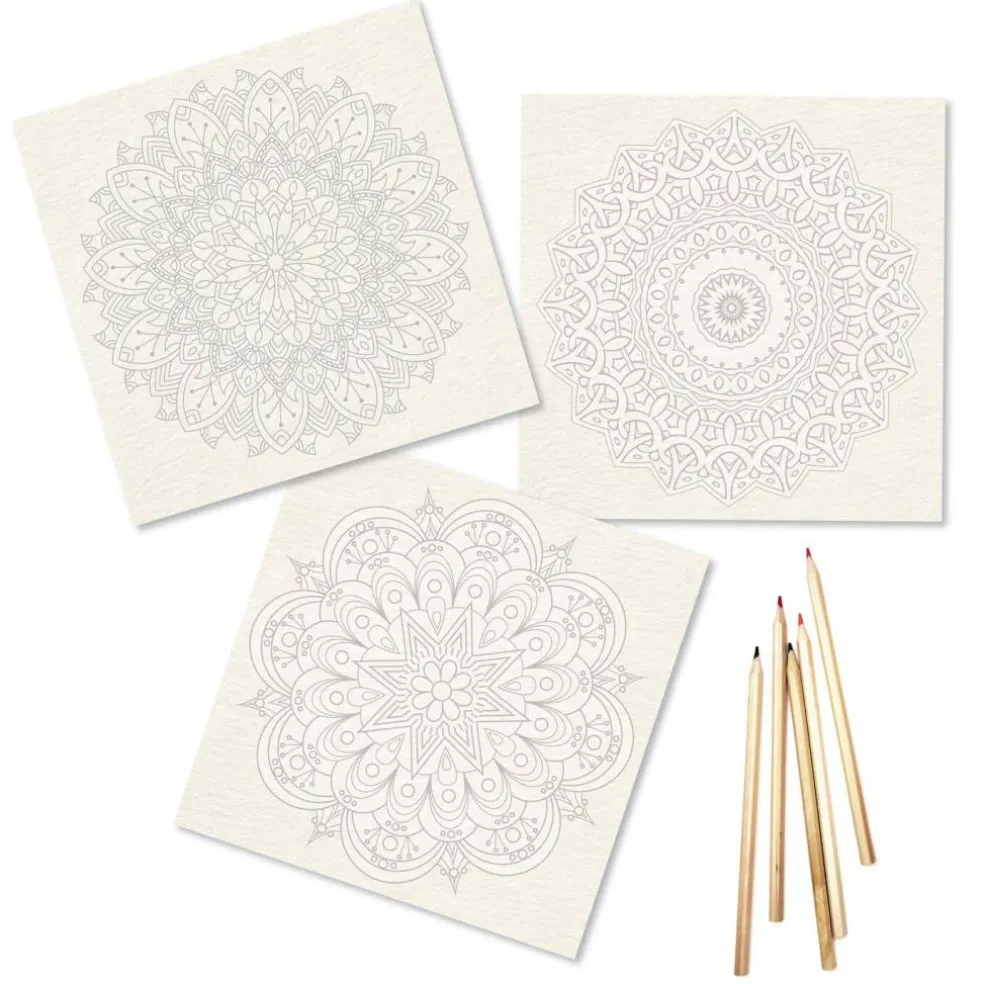 Mandala Coloring Sheets - Deluxe 110lb Paper, Artist Quality