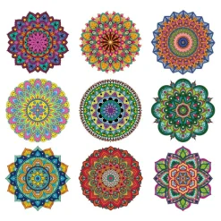 Mandala Coloring Sheets - Deluxe 110lb Paper, Artist Quality