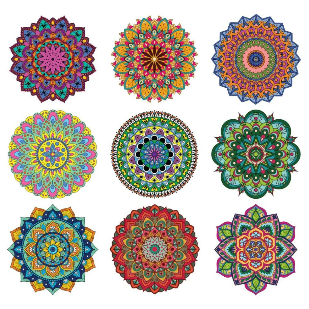 Mandala Coloring Sheets - Deluxe 110lb Paper, Artist Quality