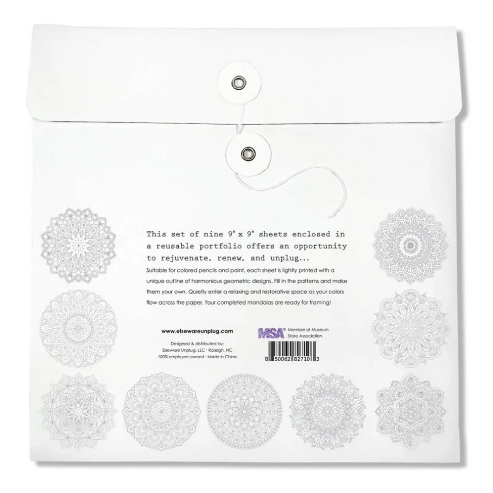 Mandala Coloring Sheets - Deluxe 110lb Paper, Artist Quality