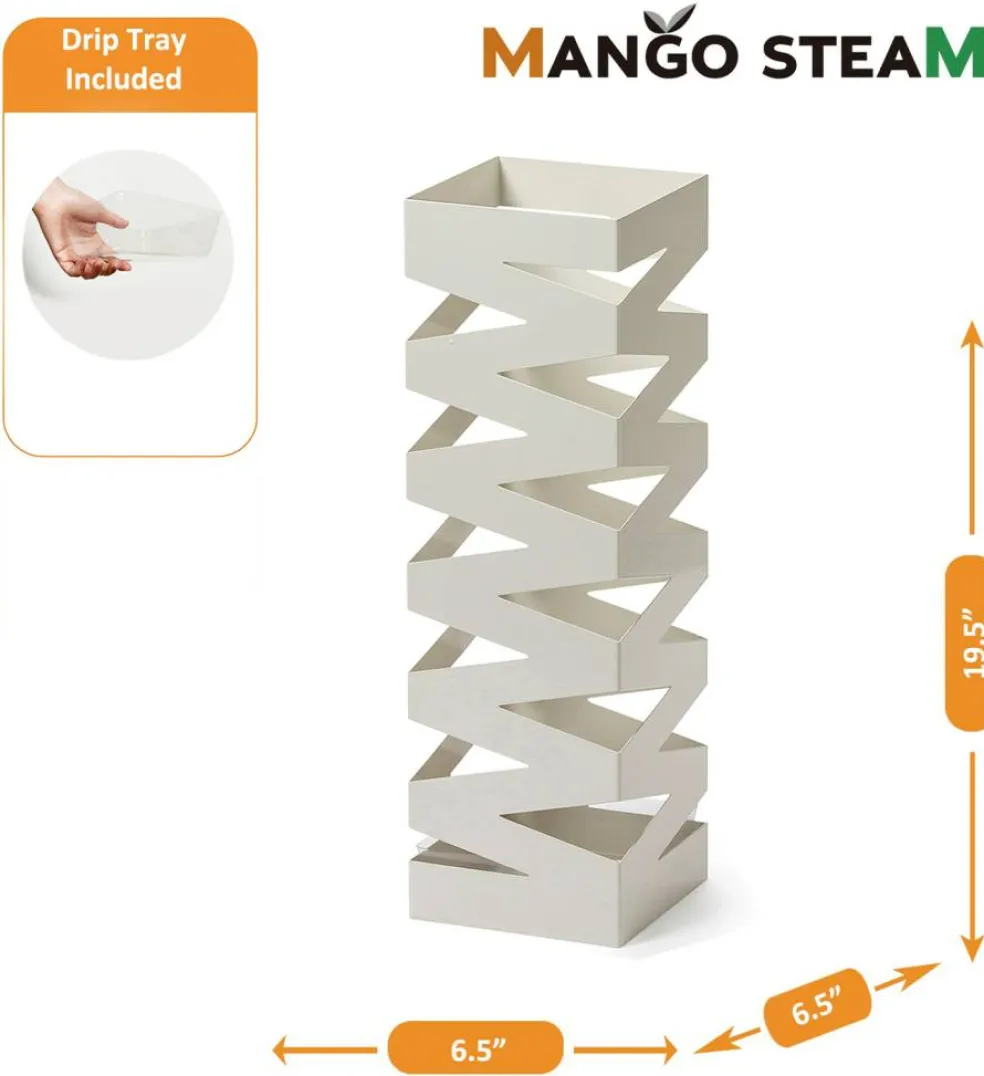 Mango Steam Metal Zig-Zag Umbrella Holder