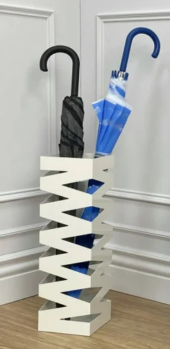 Mango Steam Metal Zig-Zag Umbrella Holder