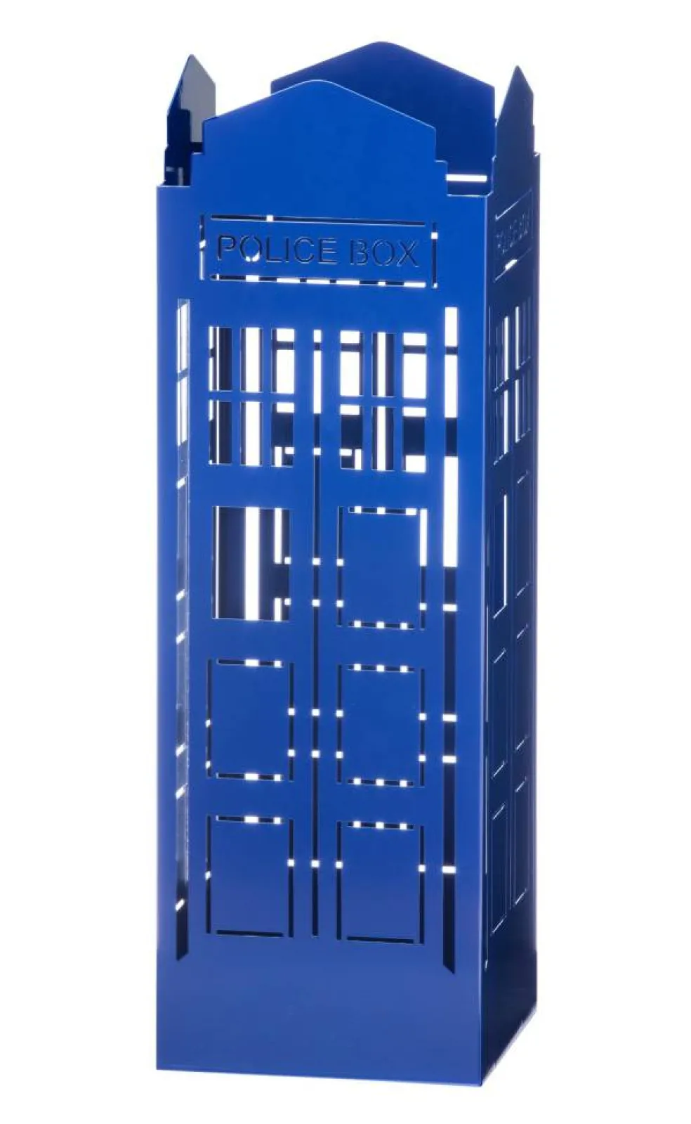 Mango Steam Police Box Blue Umbrella Stand - for Entryway & Living Room