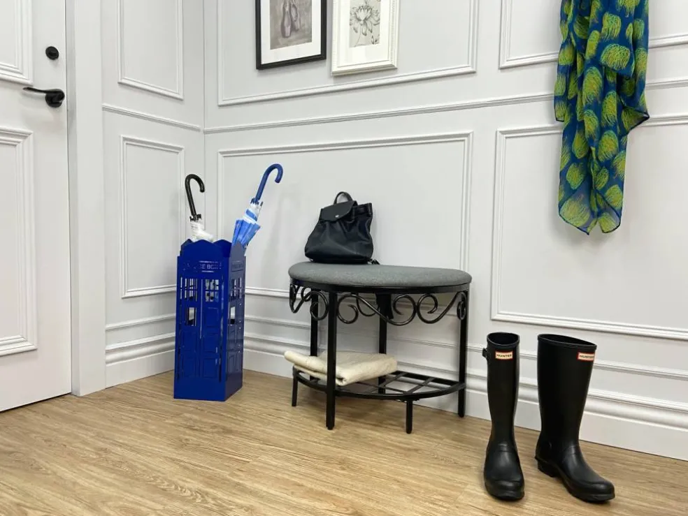 Mango Steam Police Box Blue Umbrella Stand - for Entryway & Living Room