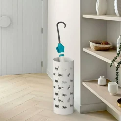 Mango Steam Round Cat Parade Umbrella Stand, 21.75" Tall
