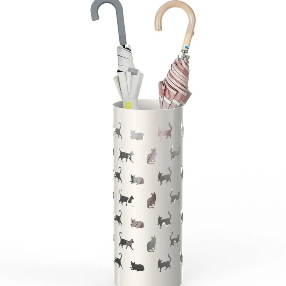Mango Steam Round Cat Parade Umbrella Stand, 21.75" Tall