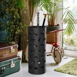 Mango Steam Round Cat Parade Umbrella Stand, 21.75