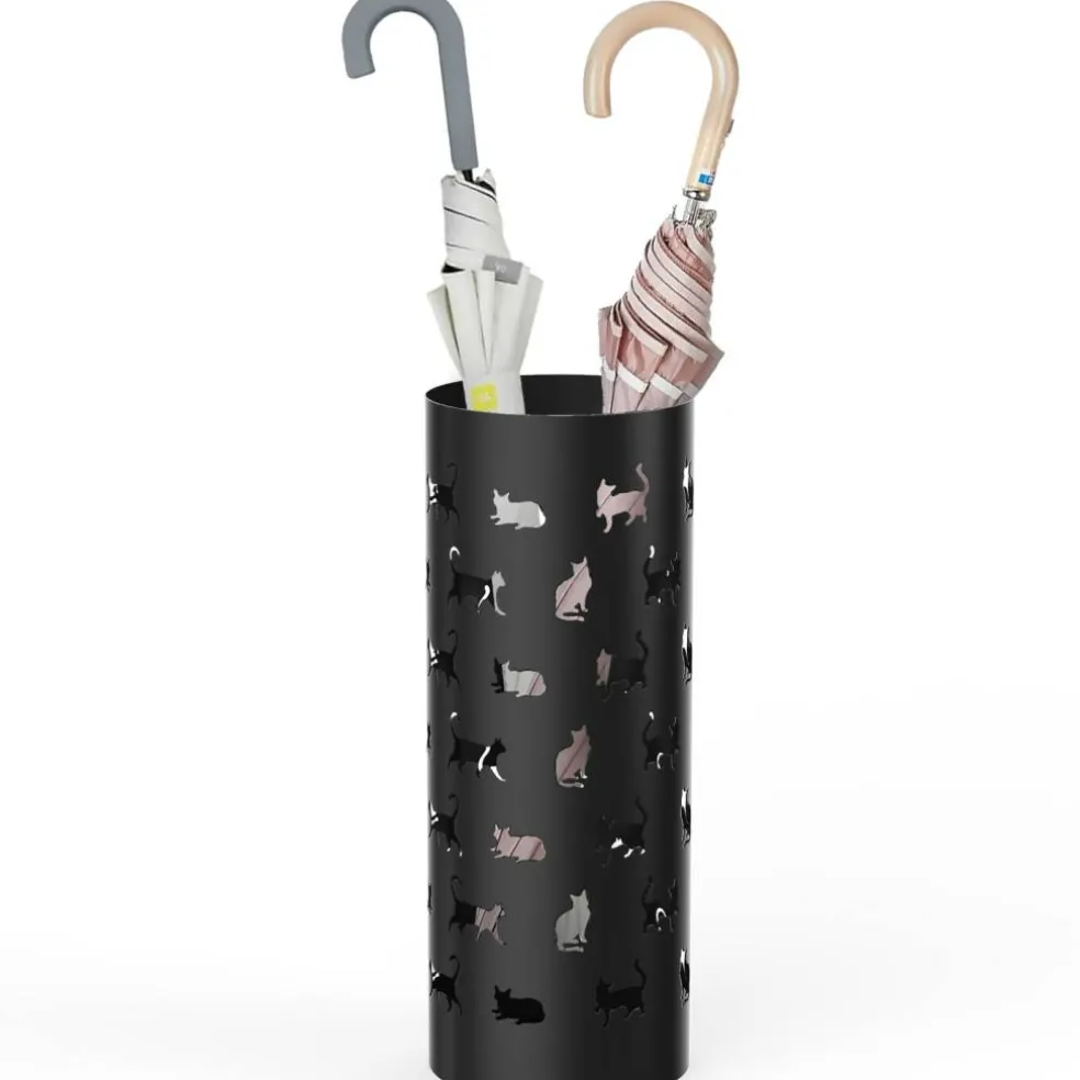 Mango Steam Round Cat Parade Umbrella Stand, 21.75" Tall