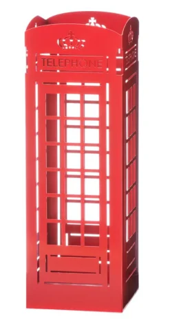 Mango Steam U.K Telephone Booth Red Umbrella Stand - for Entryway & Living Room