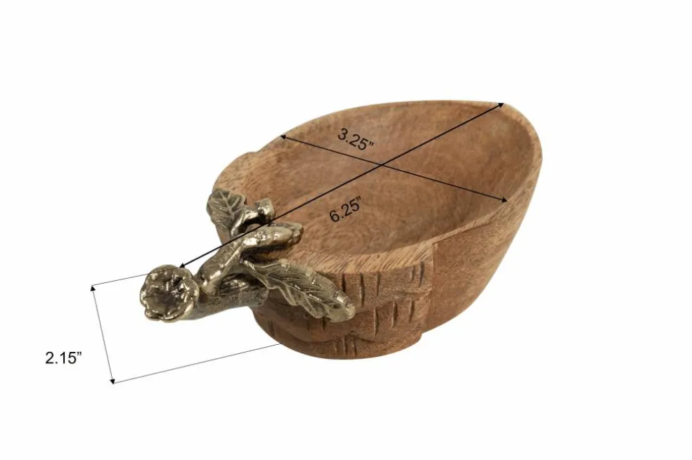 6.25" Mango Wood Acorn Tray by Ashland®