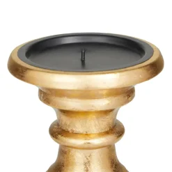 Mango Wood Traditional Candle Holder Set