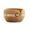 Mango Wood Yarn Bowl with Mother of Pearl by Loops & Threads™