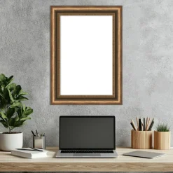 Manhattan Bronze Narrow Framed Dry Erase Magnetic Board