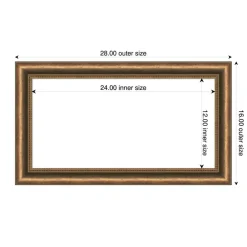 Manhattan Bronze Narrow Framed Dry Erase Magnetic Board