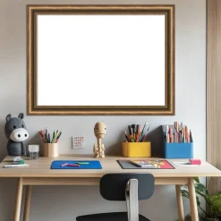Manhattan Bronze Narrow Framed Dry Erase Magnetic Board