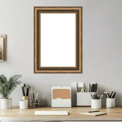 Manhattan Bronze Narrow Framed Dry Erase Magnetic Board
