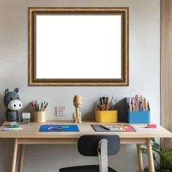 Manhattan Bronze Narrow Framed Dry Erase Magnetic Board