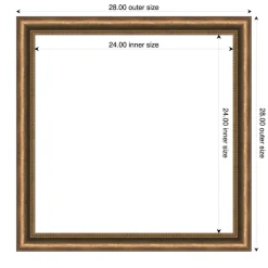 Manhattan Bronze Narrow Framed Dry Erase Magnetic Board