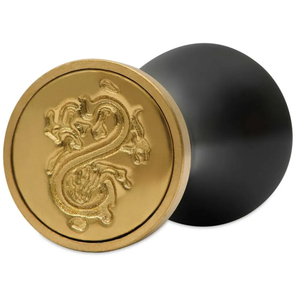 Manuscript Ceramic Mini Initial Sealing Coin Set - Letter S