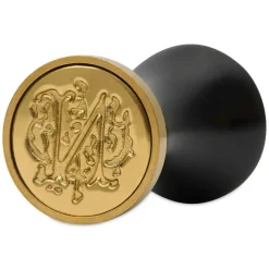 Manuscript Ceramic Mini Initial Sealing Coin Set - Letter N