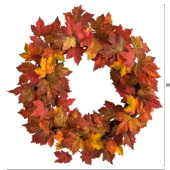 22" Maple Leaf Wreath