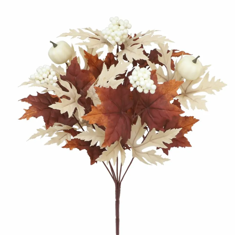18.5" Maple Leaves & Pumpkin Mix Bush by Ashland®