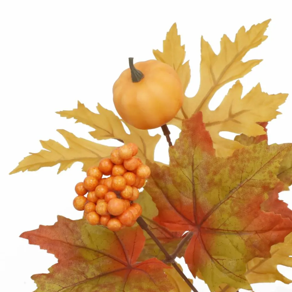 18.5" Maple Leaves & Pumpkin Mix Bush by Ashland®