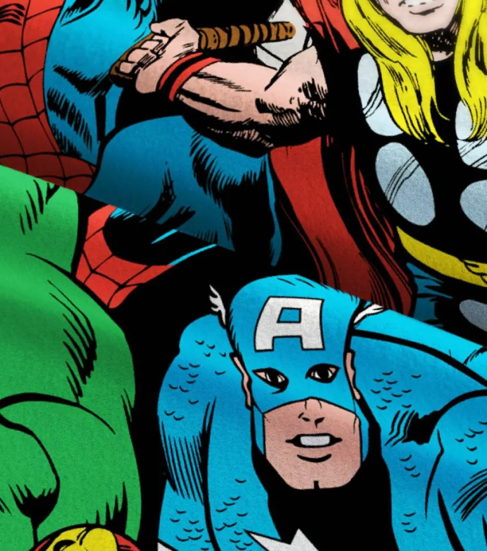 Marvel® Comics Packed Fleece Fabric