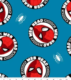 Marvel® Spider-Man Web Head Fleece Fabric